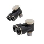 PA1/4-N1U Đầu nối khí nén - khớp nối 3 cổng dạng Y