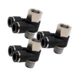 PAF8-02 Đầu nối khí nén - khớp nối 4 cổng dạng thẳng 2 nhánh Y