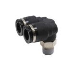 PAX8-01C Đầu nối khí nén - khớp nối 3 cổng dạng Y
