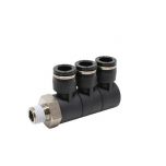 PHT10-02C Đầu nối khí nén - khớp nối dạng khuỷu tay 3 tầng