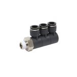 PHT12-03C Đầu nối khí nén - khớp nối dạng khuỷu tay 3 tầng