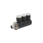 PHT3/8-02C Đầu nối khí nén - khớp nối dạng khuỷu tay 3 tầng