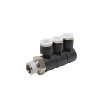 PHT3/8-03C Đầu nối khí nén - khớp nối dạng khuỷu tay 3 tầng