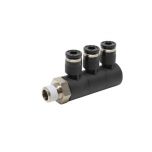 PHT4-01C Đầu nối khí nén - khớp nối dạng khuỷu tay 3 tầng