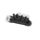 PKG3/8-1/4 Đầu nối khí nén - khớp nối 5 cổng dạng thẳng 3 nhánh