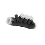 PKG5/16-5/32C Đầu nối khí nén - khớp nối 5 cổng dạng thẳng 3 nhánh