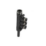 PKJ8-6 Đầu nối khí nén - khớp nối 5 cổng dạng thẳng 3 nhánh