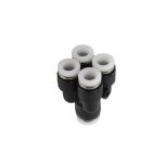 PRG5/16-1/4C Đầu nối khí nén - khớp nối 5 cổng dạng thẳng chia 4