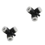 PVU1/2C Đầu nối khí nén - khớp nối 3 cổng dạng khuỷu tay