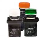 P2PLBR1LU Đèn báo có đèn LED tích hợp màu Yellow LED / White Lens Teknic