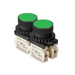 S2PR-P3G nút nhấn không đèn Autonics phi 22/25 có lỗ lắp đặt