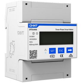 DTSU666 Đồng hồ đo điện năng tiêu thụ KWH 3P gắn DIN ray