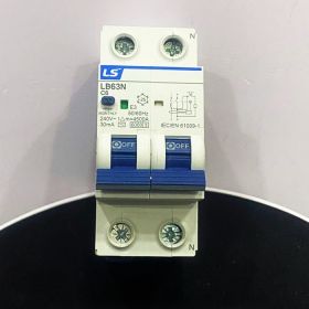LB63N 1P+N C6 100mA AC-TYPE Cầu dao chống giật 1P+N 6A LS
