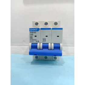 NXB-63 3P C40 6kA cầu dao tự động Chint dòng cắt 6KA 3 cực