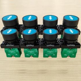 P2AF6DWA90-S1-S2 nút nhấn 1NO-1NC mũi tên 2 chiều trắng Teknic