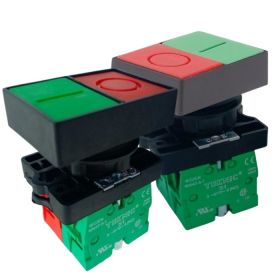 P2ATF3F4-IO-2S2 nút nhấn đôi 2NC màu xanh lá và đỏ Teknic
