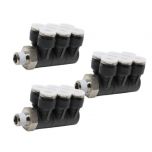 PAT3/8-N2U Đầu nối khí nén - khớp nối dạng khuỷu tay 2 tầng 2 nhánh 6