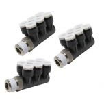 PAT3/8-N4U Đầu nối khí nén - khớp nối dạng khuỷu tay 2 tầng 2 nhánh 6