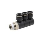 PHT10-03C Đầu nối khí nén - khớp nối dạng khuỷu tay 3 tầng