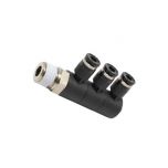 PHT4-02 Đầu nối khí nén - khớp nối dạng khuỷu tay 3 tầng