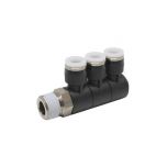 PHT5/16-03C Đầu nối khí nén - khớp nối dạng khuỷu tay 3 tầng