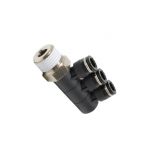 PHT8-04 Đầu nối khí nén - khớp nối dạng khuỷu tay 3 tầng