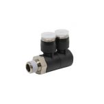 PHW1/4-N1U Đầu nối khí nén - khớp nối dạng khuỷu tay 2 tầng