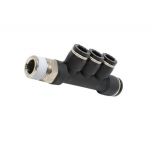 PKD10-8-03 Đầu nối khí nén - khớp nối 5 cổng dạng thẳng 3 nhánh