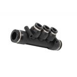 PKG10-6 Đầu nối khí nén - khớp nối 5 cổng dạng thẳng 3 nhánh