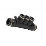 PKG10-8C Đầu nối khí nén - khớp nối 5 cổng dạng thẳng 3 nhánh