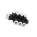 PKVG3/8-5/16 Đầu nối khí nén - khớp nối 5 cổng dạng thẳng 3 nhánh 6