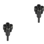 PRJ6-4C Đầu nối khí nén - khớp nối 5 cổng dạng thẳng chia 4