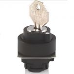 P2AK2-2PB Công tắt xoay 2 vị trí có chìa khóa màu Đen Teknic