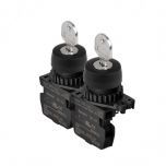 S2KR-5GKAB công tắc khóa tròn Autonics phi 22/25 có lỗ lắp đặt