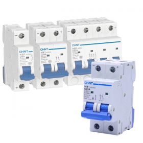 MCB - CB tép NB1-63DC 1P C10A DC250V 6kA Chint