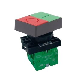 P2ATF3F4-IO-2S1 nút nhấn đôi 2NO màu xanh lá và đỏ Teknic