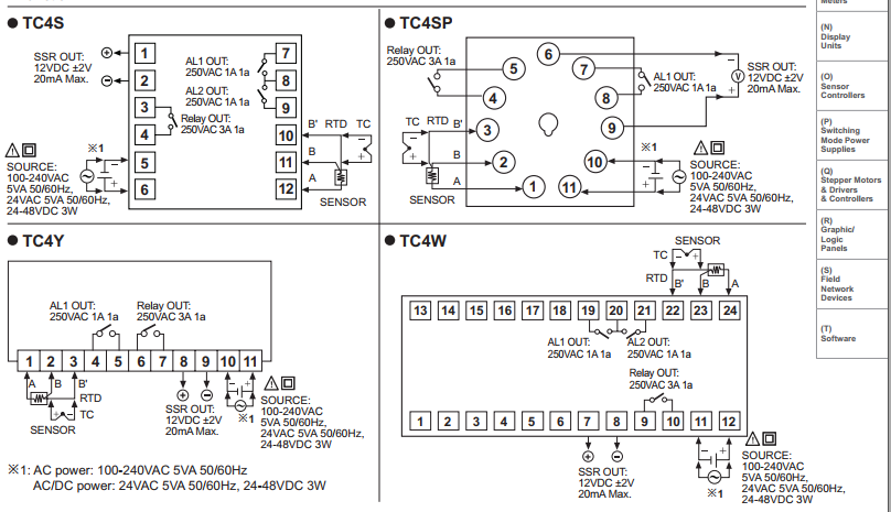 cách lắp đồng hồ nhiệt độ autonics dòng tc4