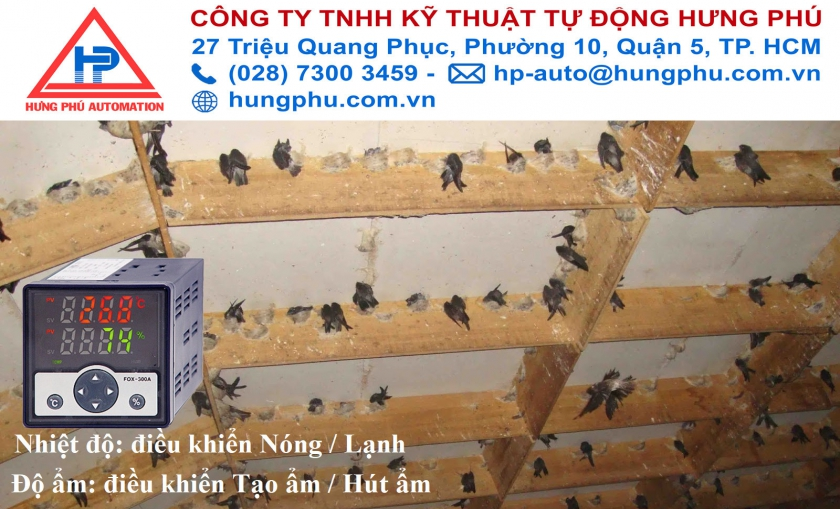 conotec fox điều khiển nhiệt độ độ ẩm nhà yến